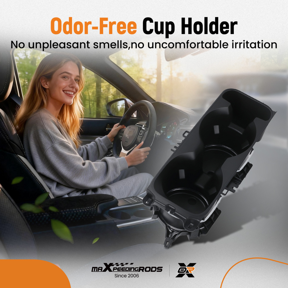 Black Center Console Cup Holder compatible for Ford Explorer 2020-2025 LB5Z-7813562-AB