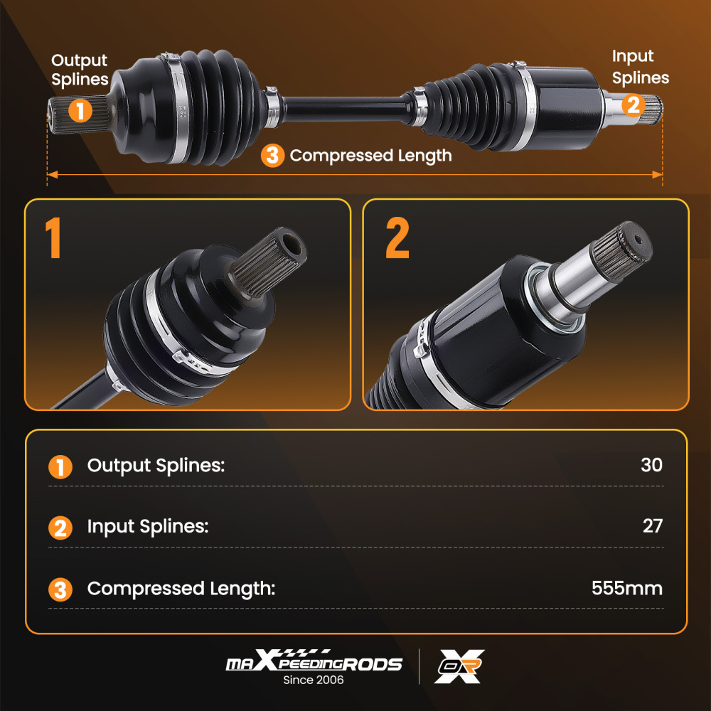 ARBRE DE TRANSMISSION AVANT DROITE compatible pour MERCEDES E W212 A2123301100