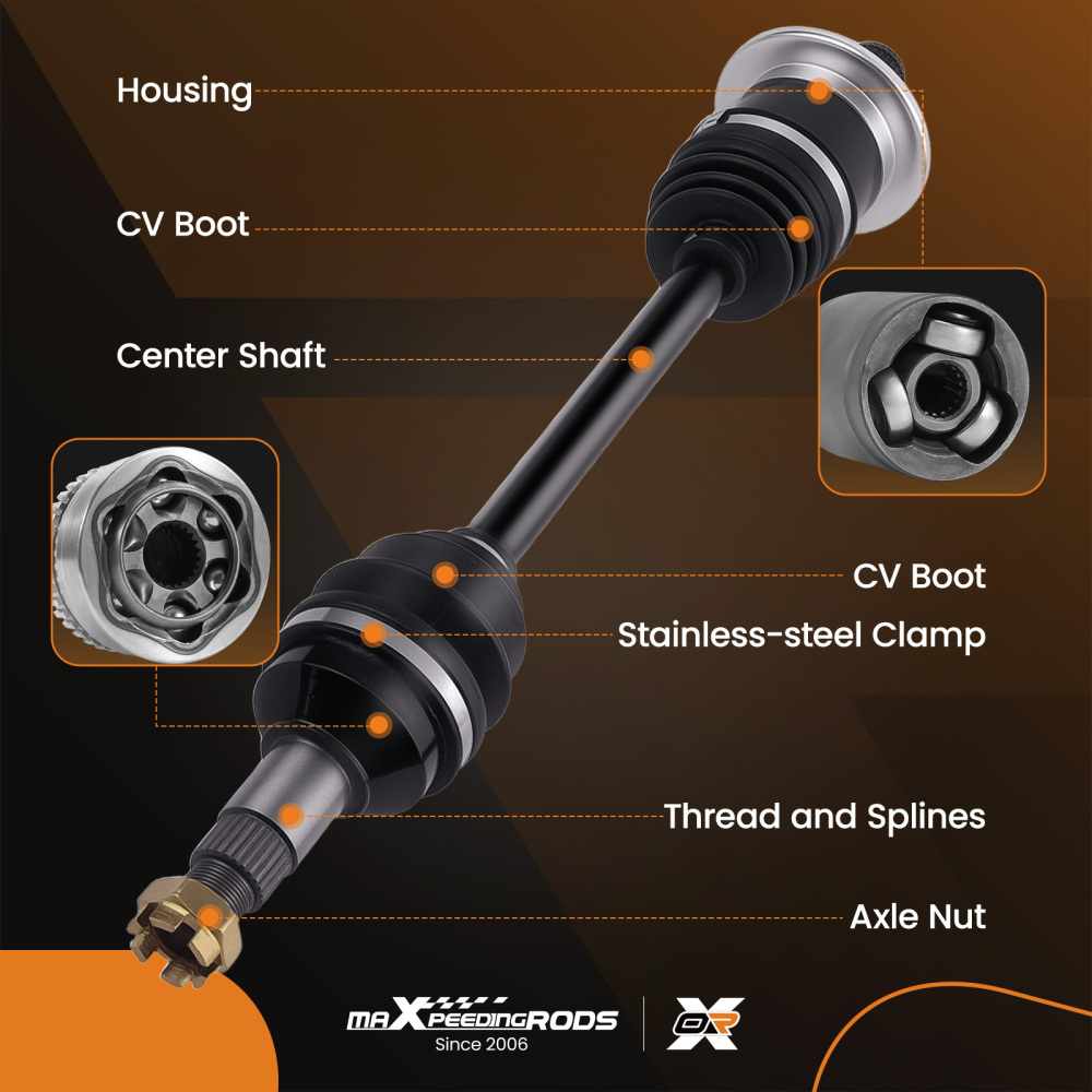 Rear LeftRight CV Axle compatible for Arctic Cat 650 V2 400 500 700 1000 4X4