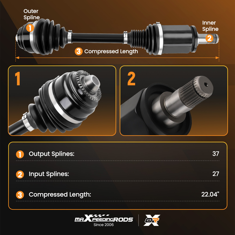 Arbre de Transmission gauche compatible pour BMW 5 F10/F10,F18 520d 530d 535i xDrive