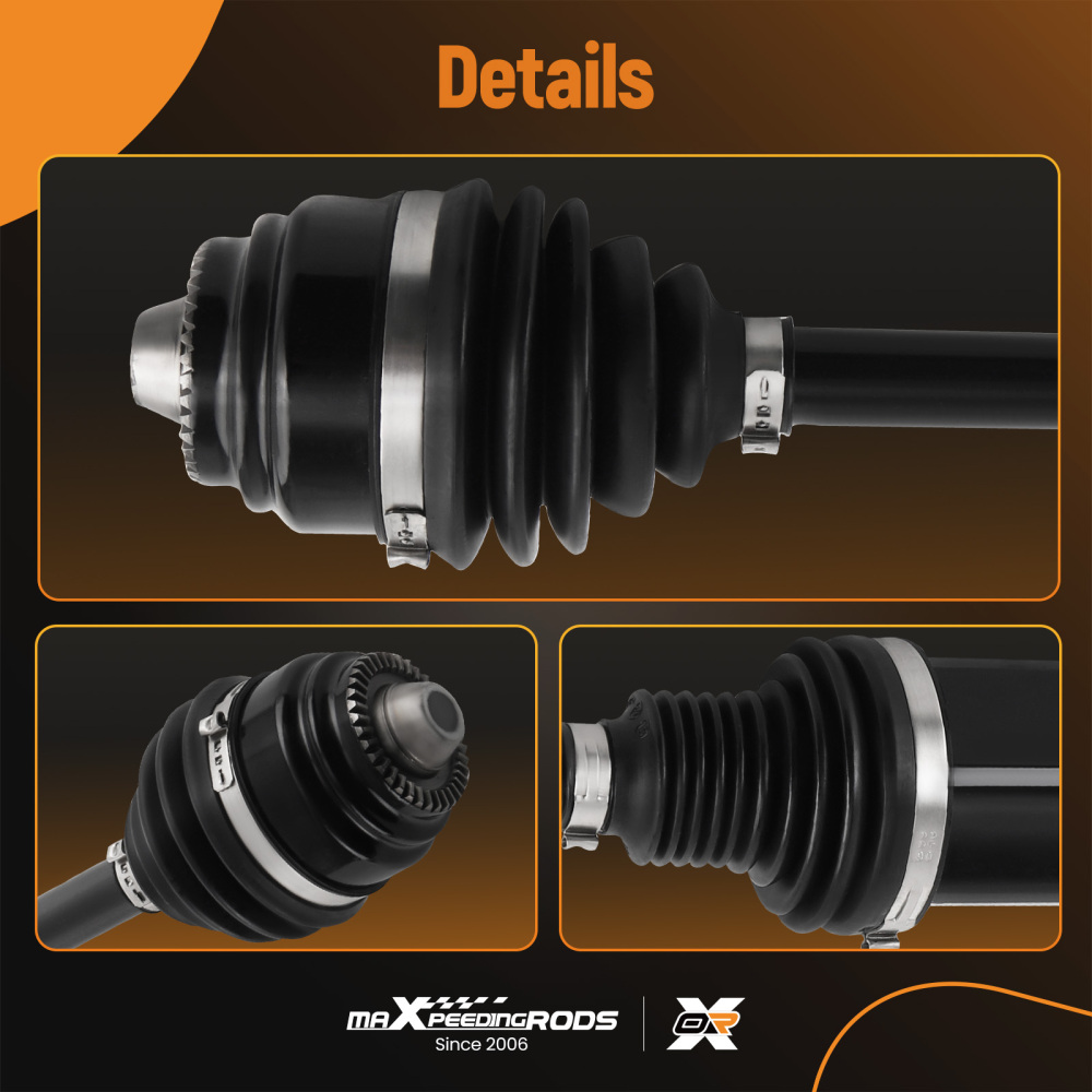 Albero di trasmissione cardanico compatibile per BMW 5 (F10) 10-16 Xdrive Anteriore Dx 863mm