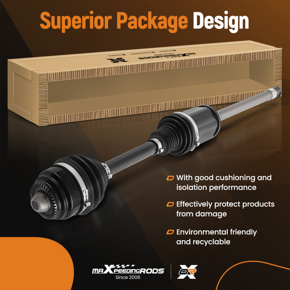 Albero di trasmissione cardanico compatibile per BMW 5 (F10) 10-16 Xdrive Anteriore Dx 863mm