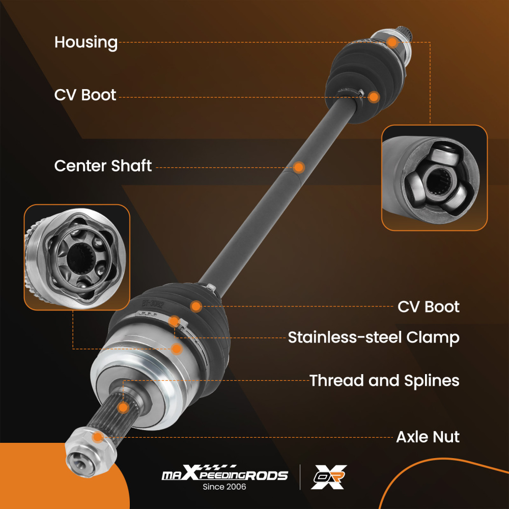 Front Passenger Side CV Joint Axles compatible for Honda Civic 2.0L LX EX 2016-2021