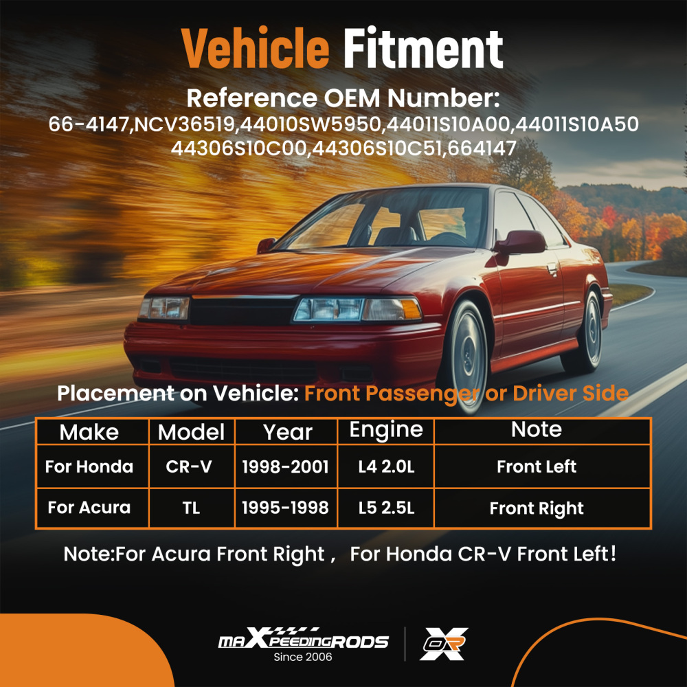 CV Axle Shaft Assembly compatible for Honda CR-V 1997-2001 compatible for Acura TL 95-98 2.5L 2.0L Front