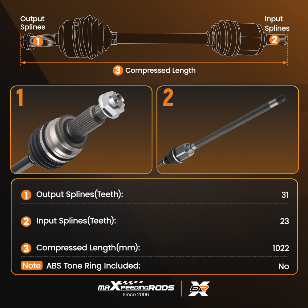 Front Right CV Axle Shaft T2H59079 C2D42128 compatible for JAGUAR XJ 2013-2017 2018 2019