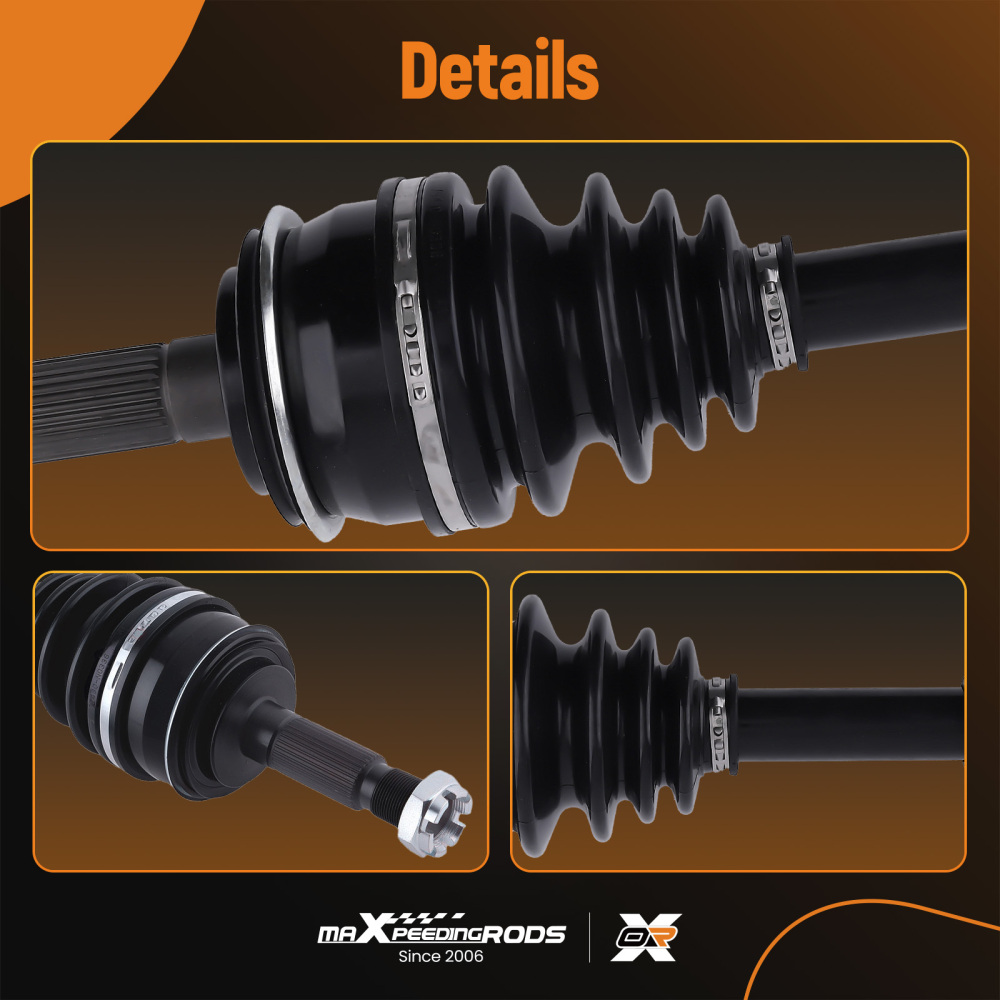 2 x Front CV Joint Axle Shaft for Hilux 4x4 05~15 GGN25 KUN25 KUN26 TGN26 SR5