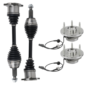 Front CV AxleWheel Hub Bearing Driver+Passenger compatible for Silverado Sierra Escalade