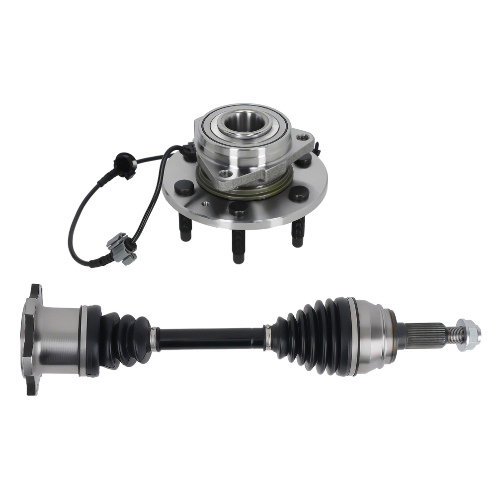 Front CV AxleWheel Hub Bearing Driver/Passenger compatible for Silverado Sierra Escalade