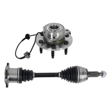 Front CV AxleWheel Hub Bearing Driver/Passenger compatible for Silverado Sierra Escalade