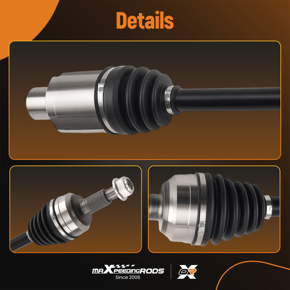 CV Axle Joint Assembly Front Left+Right compatible for Chevy Equinox GMC Terrain 2.4L 10-17
