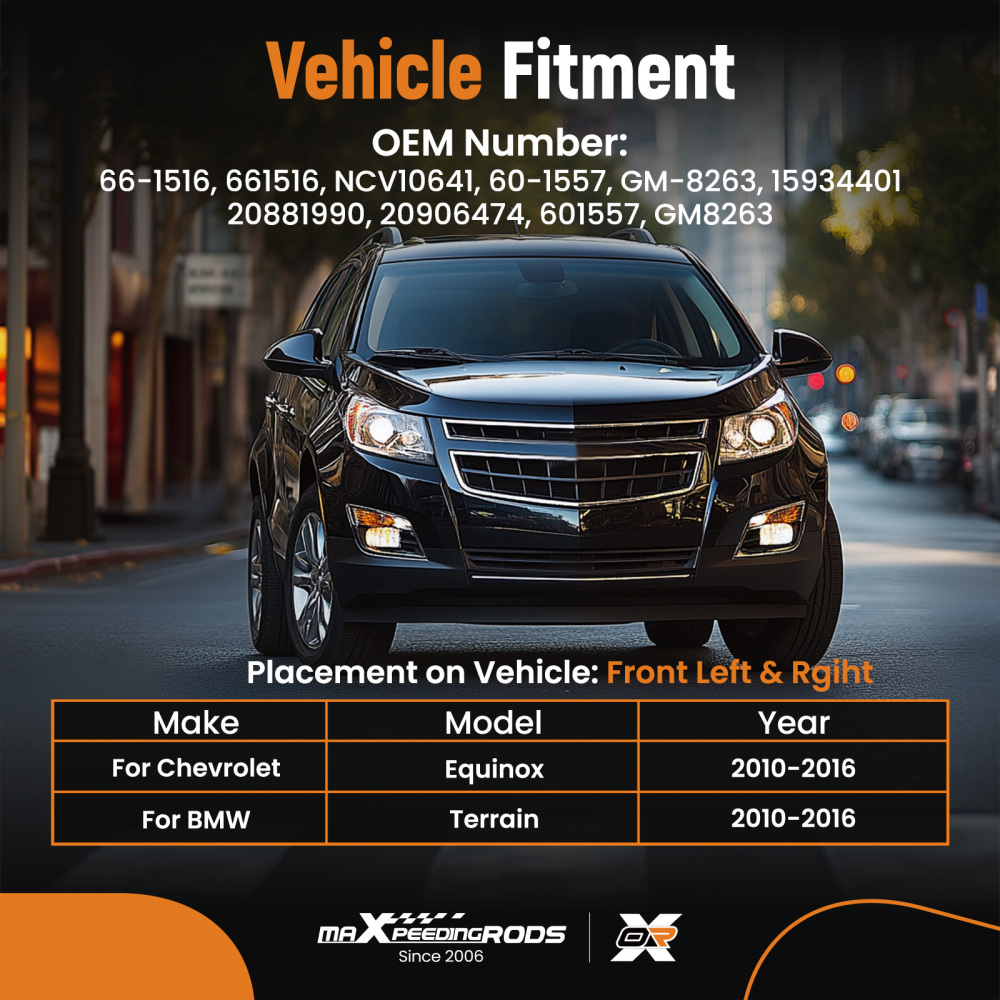 CV Axle Shaft Front LeftRight Set compatible for Chevy Equinox Terrain 2.4L L4 2010-17