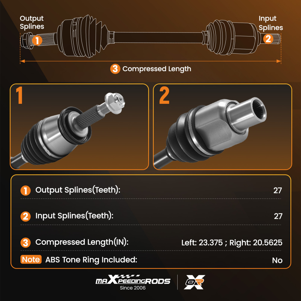 CV Axle Shaft Front LeftRight Set compatible for Ford Ranger Explorer compatible for Mazda B3000 B4000