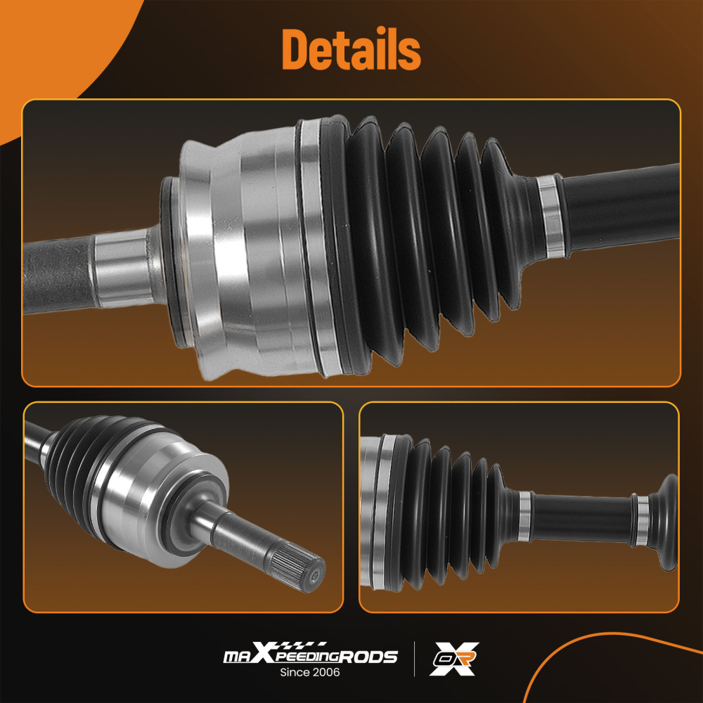 CV Half Shaft Axle compatible for Ford Ranger 1998-2000 Front Passenger Side 1 Pc 4WD