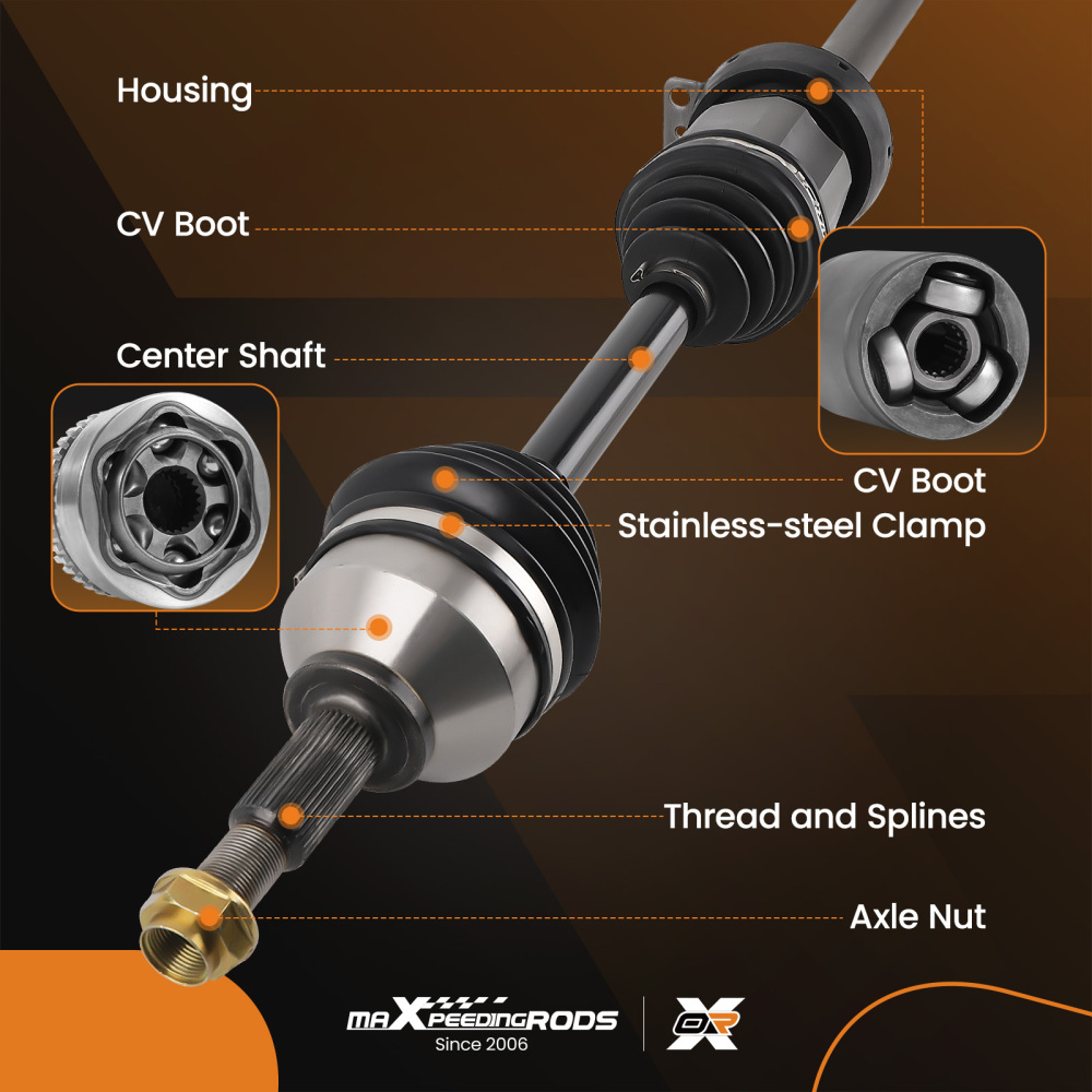 Front Right Side CV Axle Shaft compatible for Ford Flex Taurus X compatible for Lincoln MKS compatible for Mercury Sable