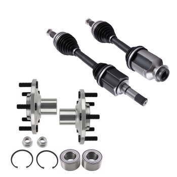 Compatible for FWD Front Wheel Bearing HubsCV Axle Shaft Set compatible for Ford Edge compatible for Lincoln MKX 07 - 10