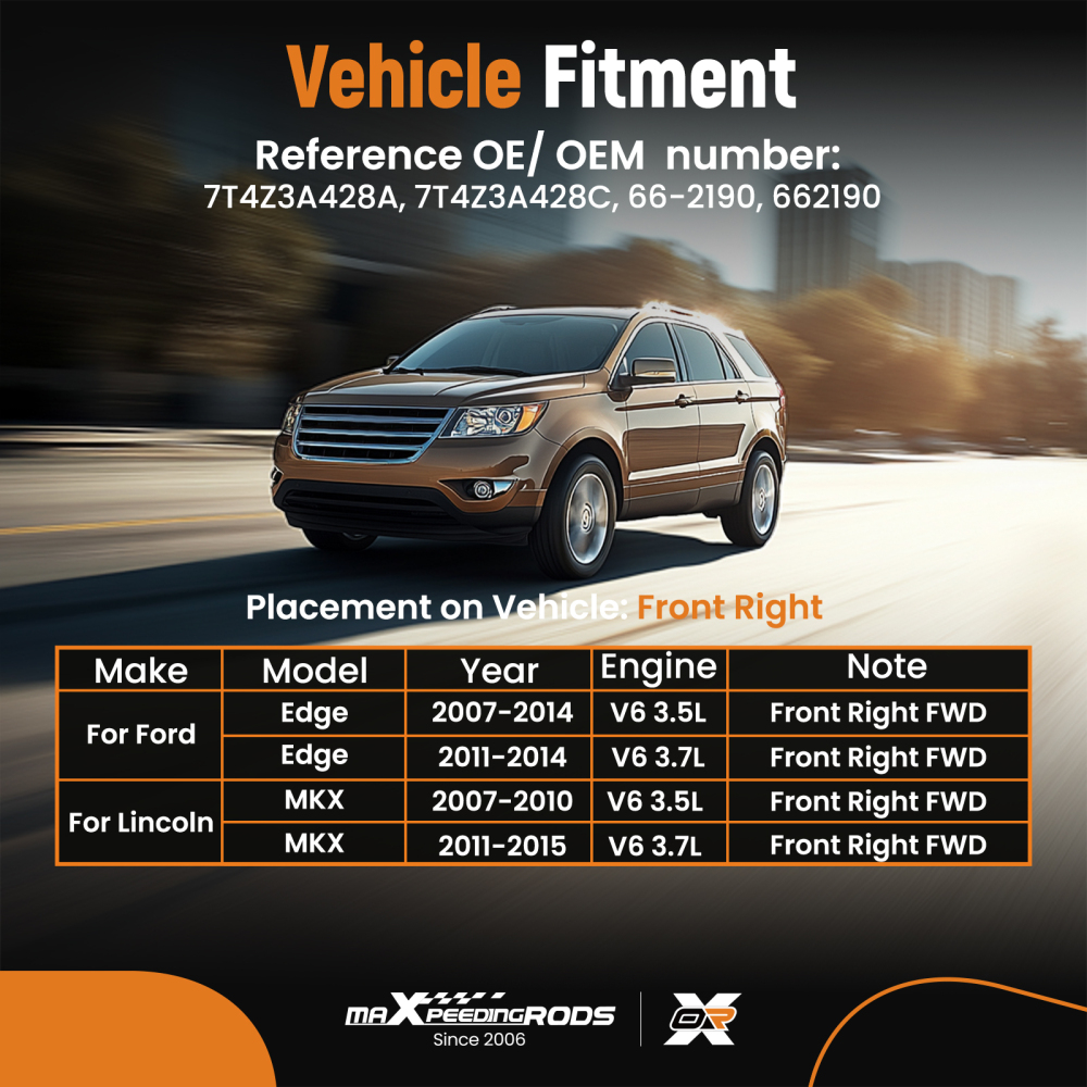 Front Passenger Right CV Axle Assembly compatible for Ford Edge compatible for Lincoln MKX 2007-2015 compatible for FWD