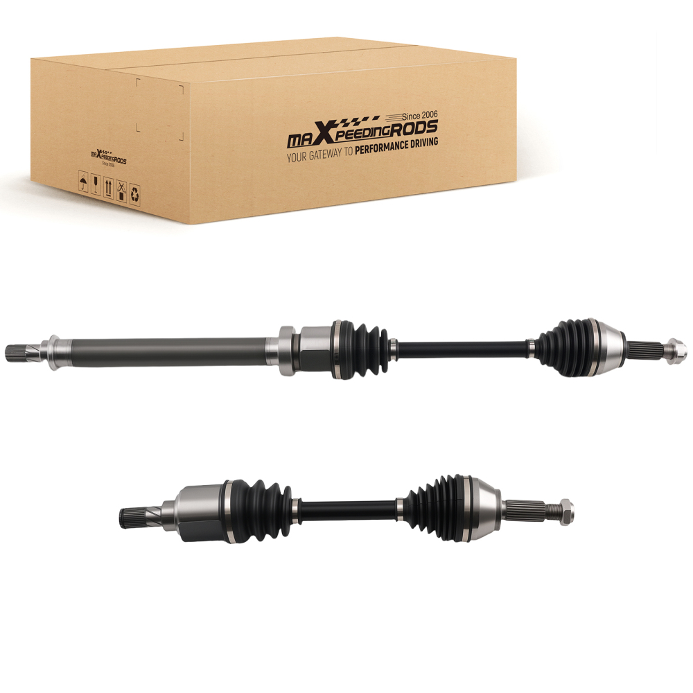 2x Front CV Axles compatible for Ford Fiesta L4 1.6L Autom Dual Clutch Trans 2011-2015