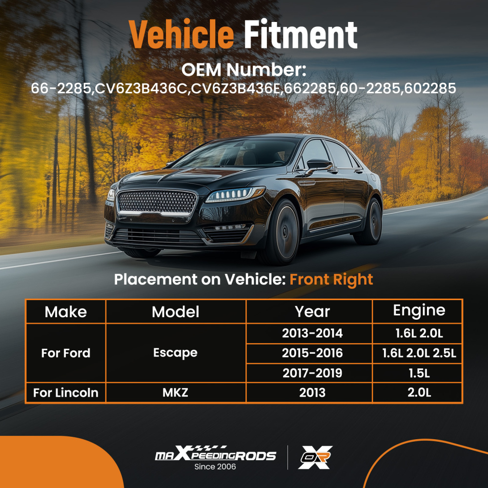 CV Axle Front Passenger Side compatible for Ford Escape 1.5 or 2.0L Engines compatible for FWD 2013-2019