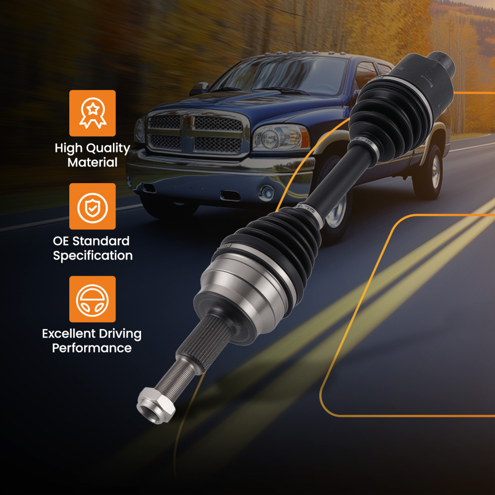 Albero CV Anteriore compatibile per Dodge Ram 1500 V6 V8 4WD 2002-11 66-3404 5072389AA Nero