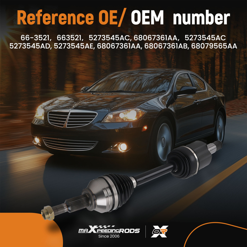 CV Axle Shaft Assembly compatible for Chrysler 200 compatible for Dodge Journey Front Left Driver Side