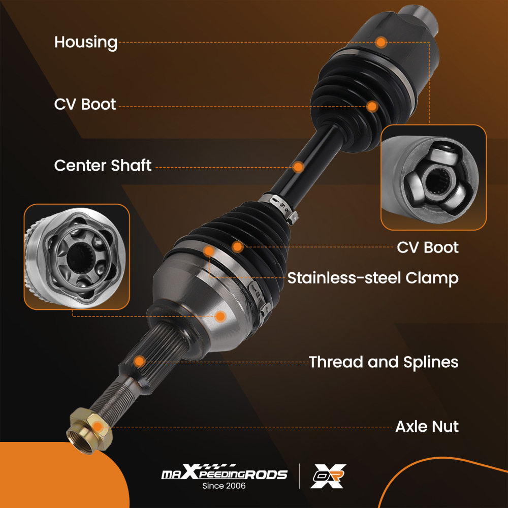 Front Right CV Axle Shaft compatible for Dodge Journey AWD, compatible for FWD 2009-2019