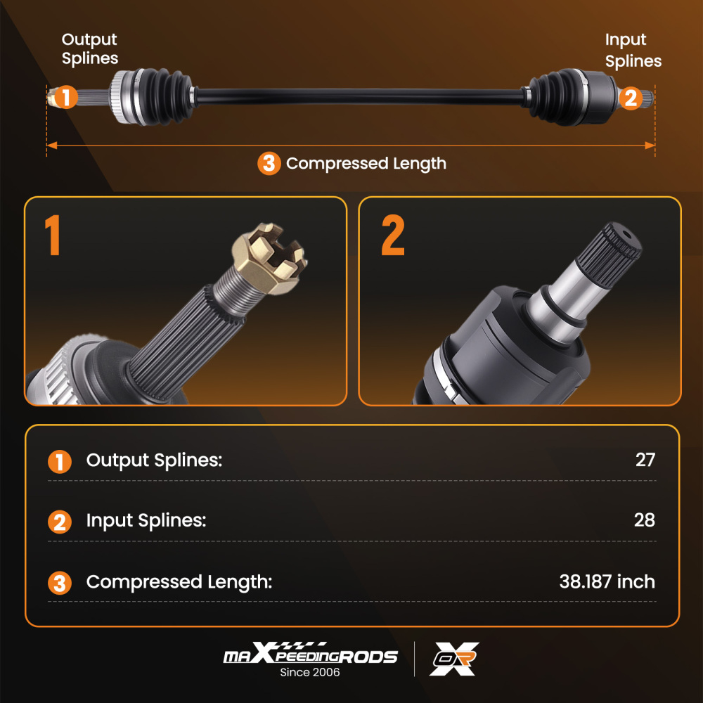 CV Axle Shaft compatible for Hyundai Sonata 2.4L l4 4-Door 2011-2014 Front Passenger Side