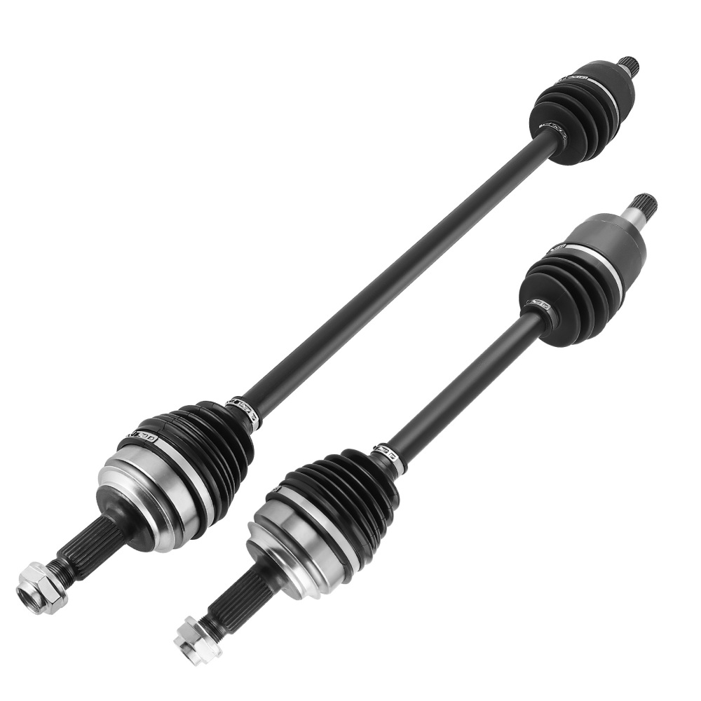 Front Driver Passenger CV Axle Shaft+Wheel Hubs Bearings compatible for Honda Civic 2012-15
