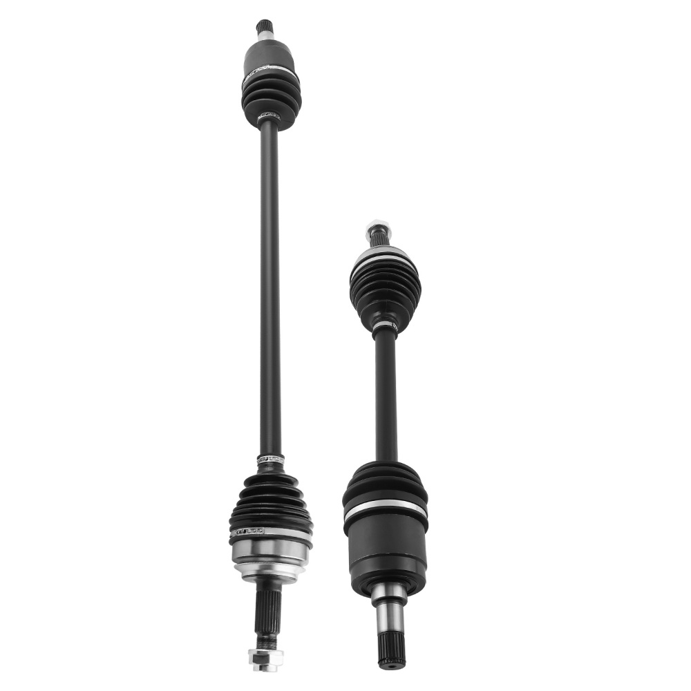 Front Driver Passenger CV Axle Shaft+Wheel Hubs Bearings compatible for Honda Civic 2012-15