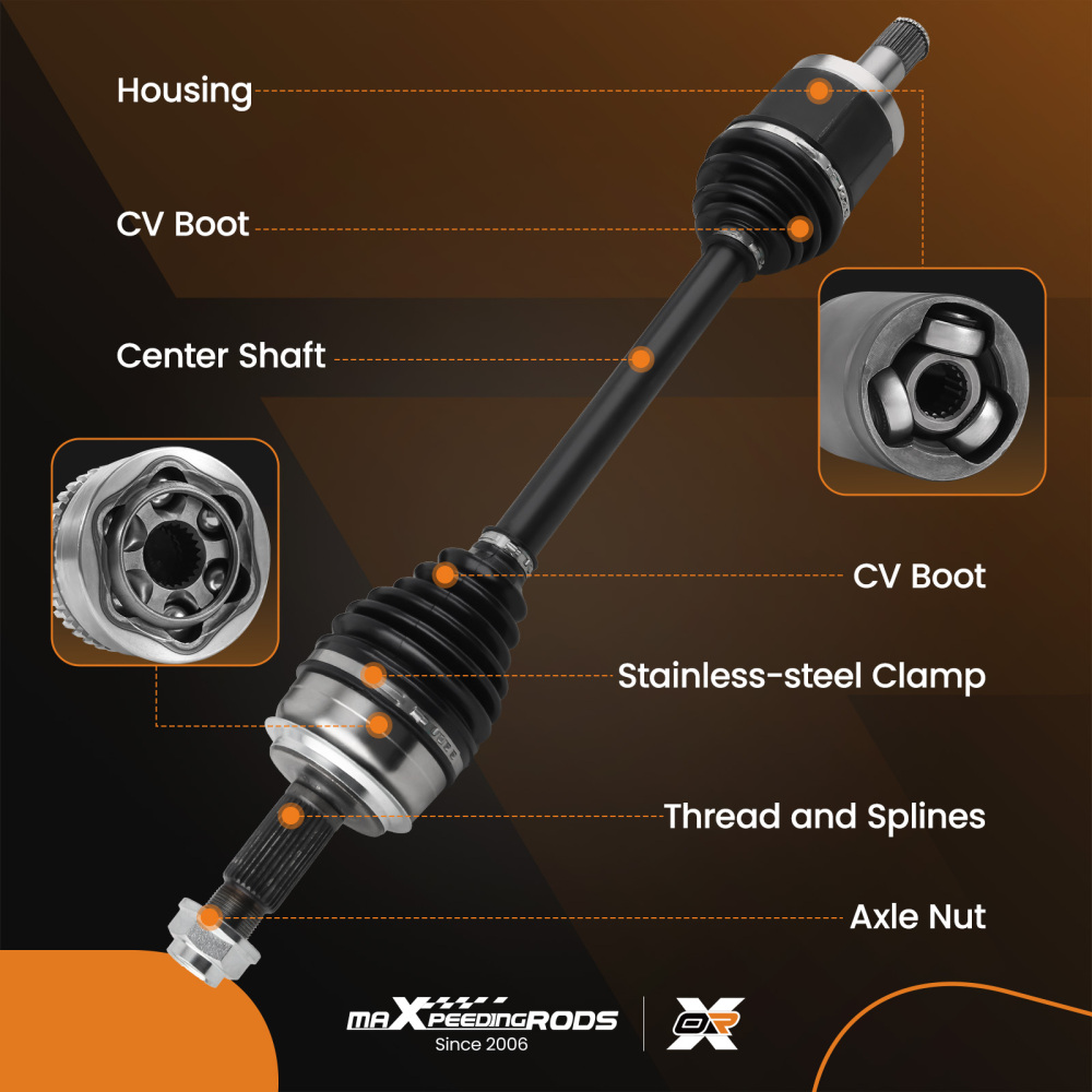 CV Axle Shaft Front LeftRight Set compatible for Honda Accord compatible for FWD 2.4L L4 2008-2012