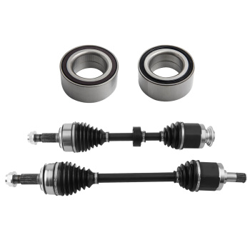 Front CV Axle Shaft+Bearings Set compatible for Honda Accord 2008-12 compatible for Acura TSX 2009-13 2.4L