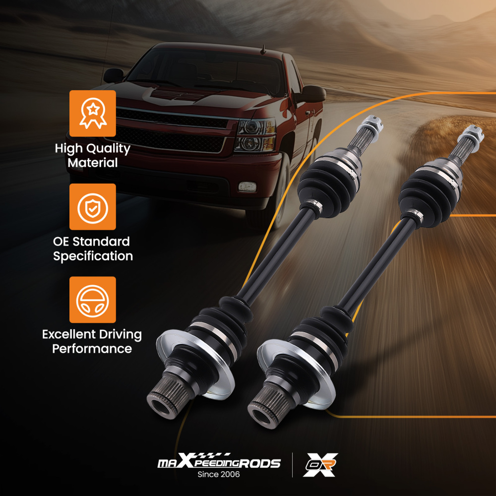 Pair CV Axle Shaft Rear Left Right compatible for Suzuki King Quad 450 500 700 750