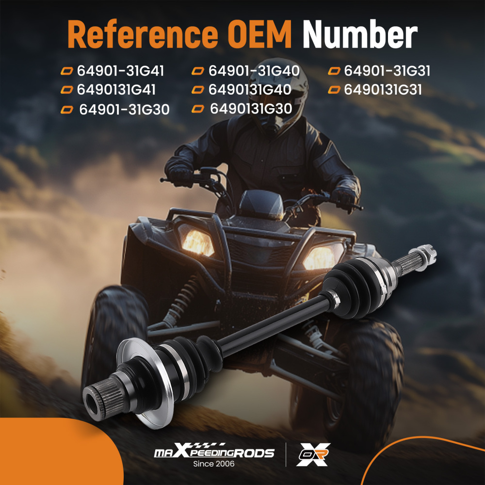 CV Axle Shaft Rear Left/Right compatible for Suzuki King Quad 450 500 700 750