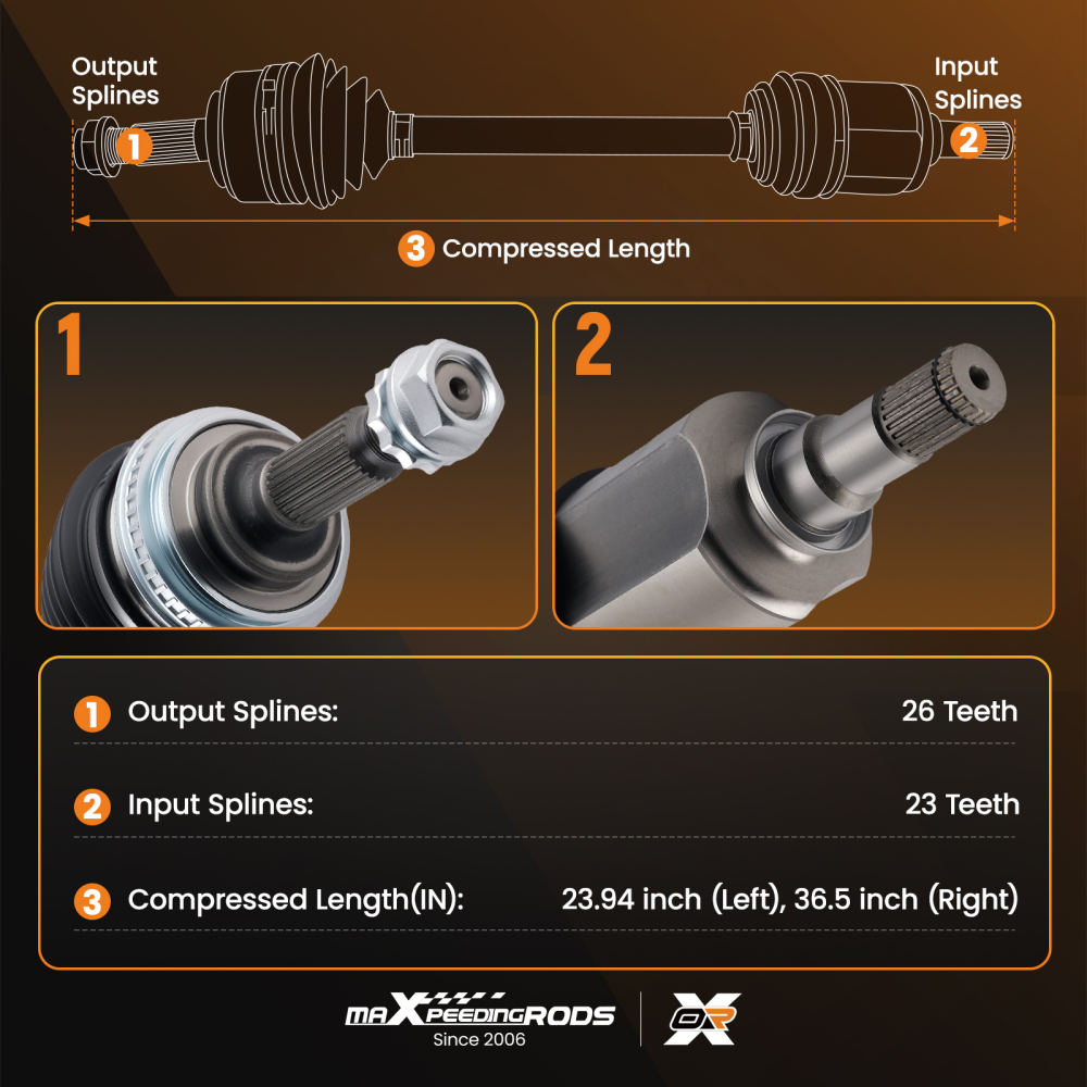 CV Axle Shaft Set Front Driver Passenger compatible for Toyota Corolla 1993-2002