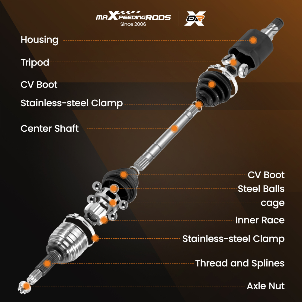 CV Axle Assembly compatible for Chevrolet Geo Prizm compatible for Toyota Celica compatible for Corolla Front Right Side
