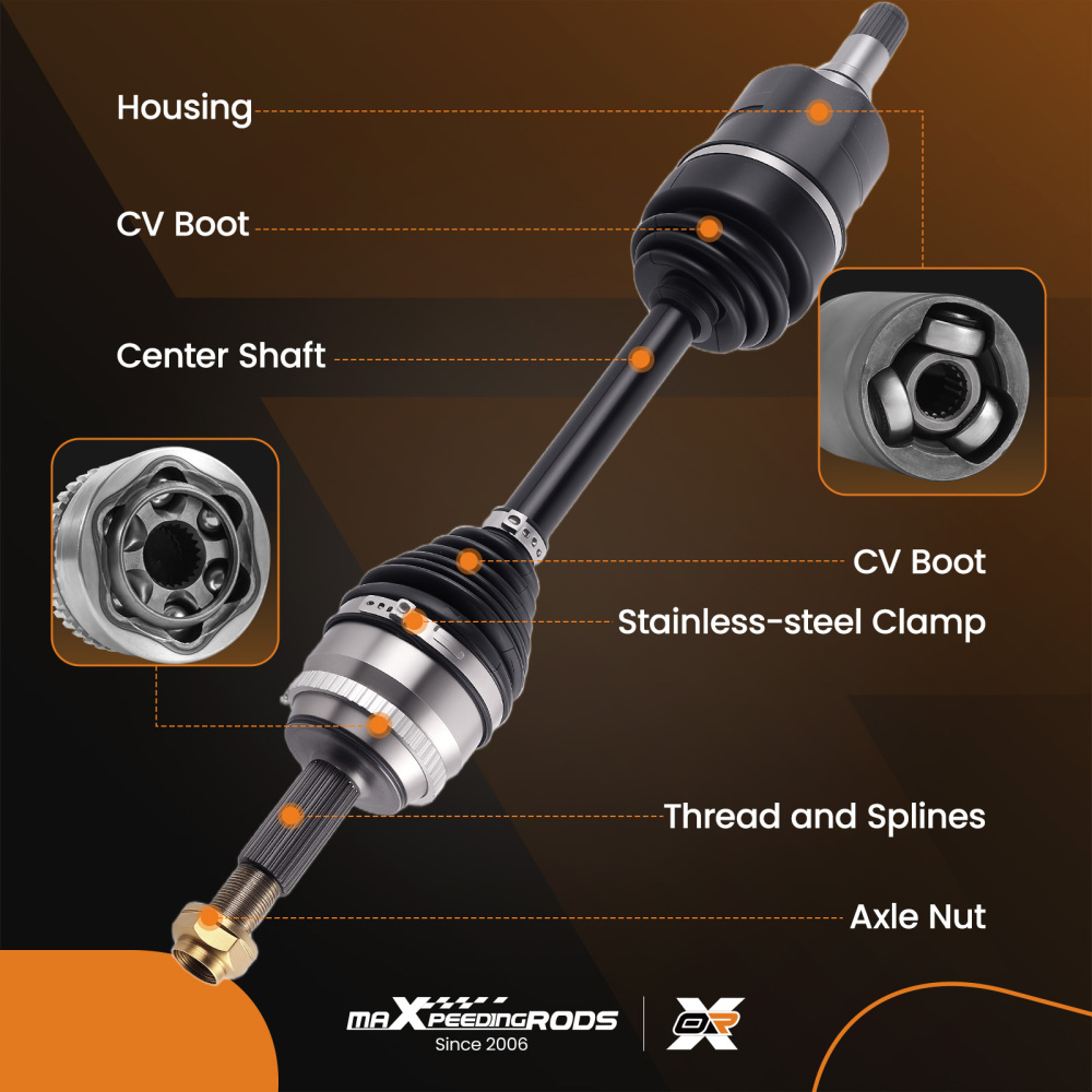 Front Driver CV Axle Joint Shaft compatible for Toyota Corolla Auto Trans 2003-2008