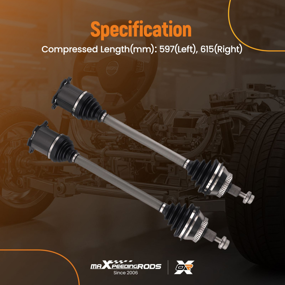 Albero di Trasmissione Anteriore compatibile per Audi A4 B6 B7 1.8T 2.0TDI 00-08 8E0407271AT