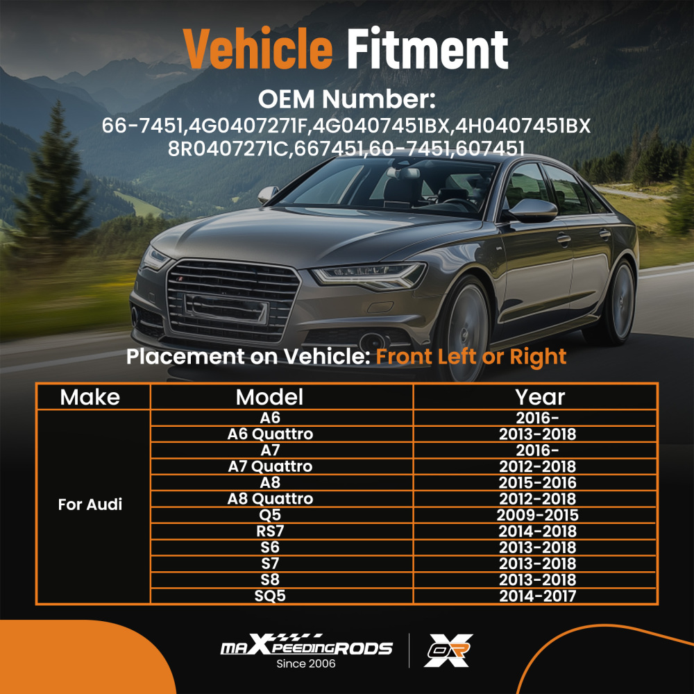 Albero di trasmissione Anteriore Sinistra Destra compatibile per Audi A6 A7 A8 Q5 4G0407271