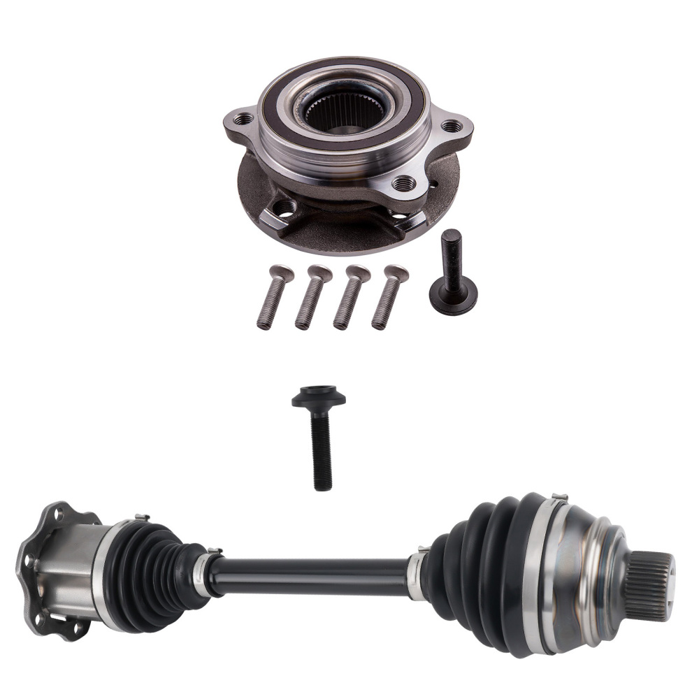Drive Shaft+Front Wheel Bearing Kit NEAR/SIDE OR OFF/SIDE compatible for Audi A7 A8 Q5