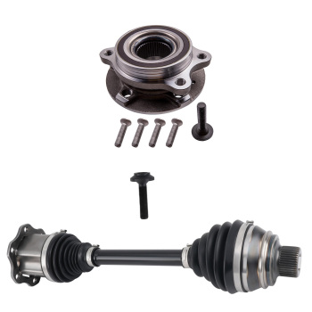 Drive Shaft+Front Wheel Bearing Kit NEAR/SIDE OR OFF/SIDE compatible for Audi A7 A8 Q5