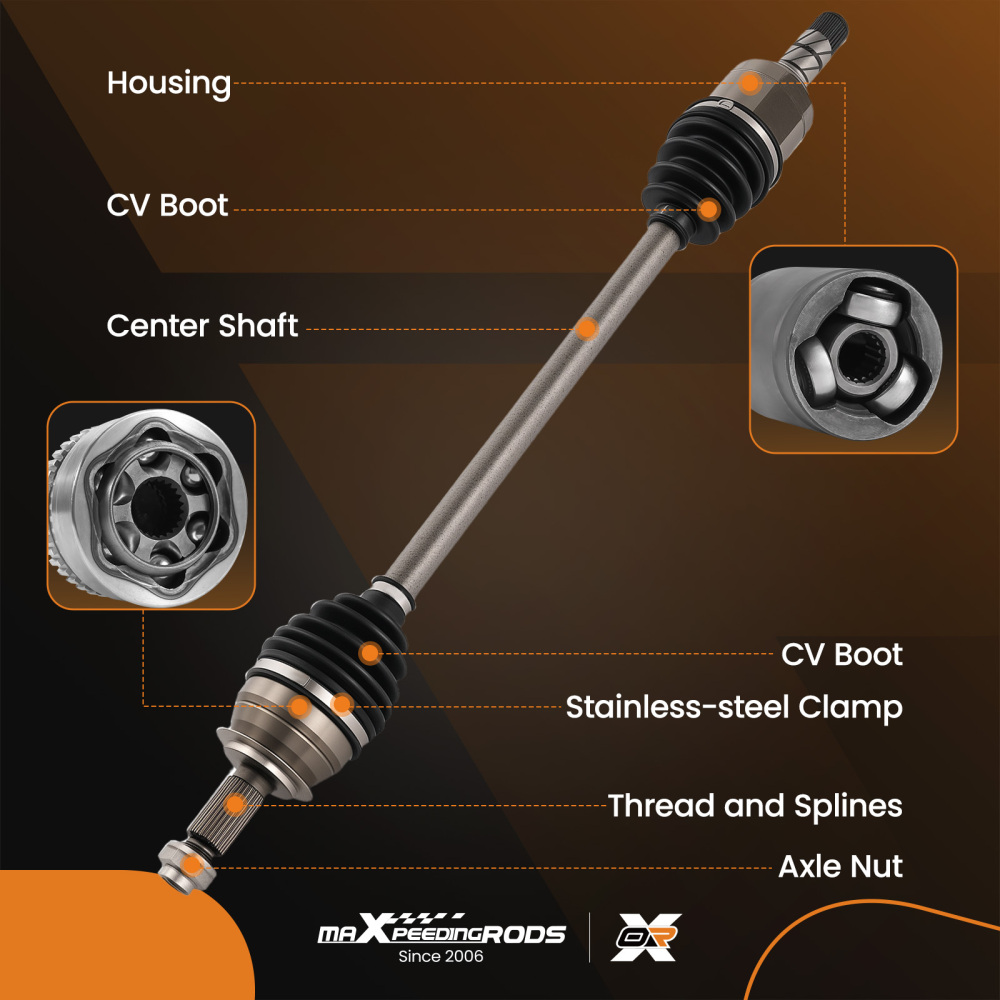Front LH/RH CV Axle Shaft compatible for Subaru Forester 2014-2018