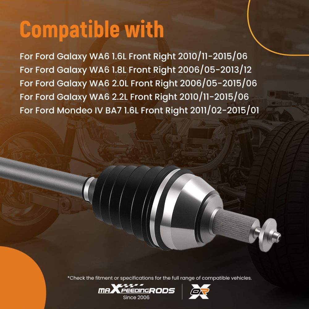 Semiasse CV Anteriore Destro compatibile per Ford Galaxy 1.6-2.2L 2006-2015 1460805