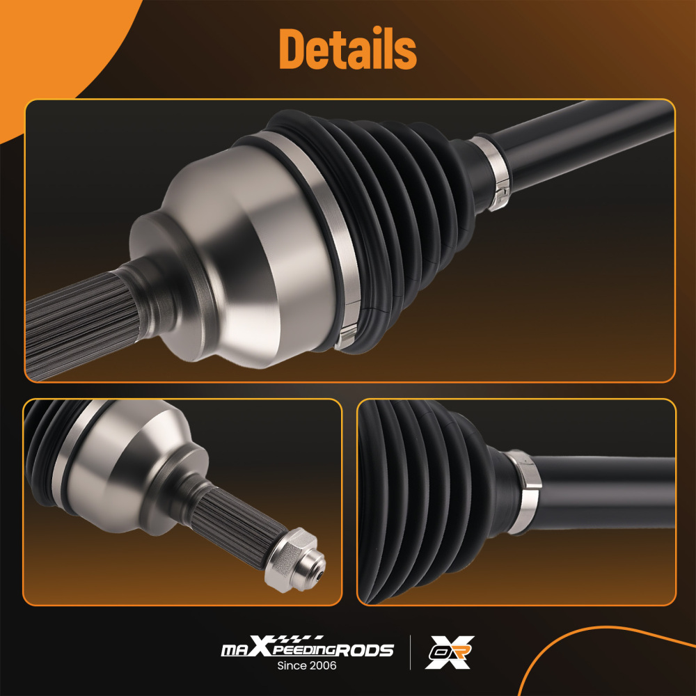 Complete Front Driver Side CV Axle Shaft Assembly compatible for Mazda 3 5 Automatic Trans.