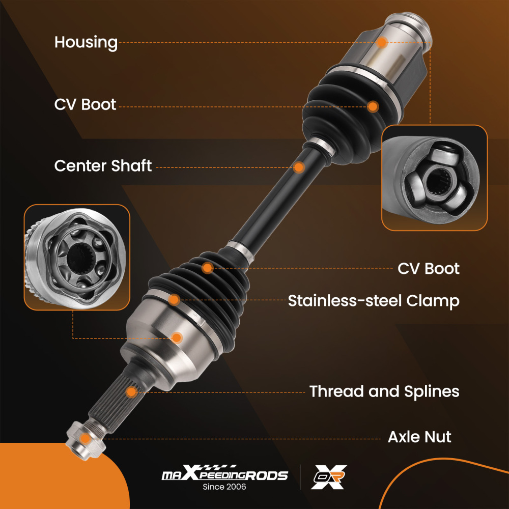 Front Right CV Axle Shaft Assembly compatible for Mazda 3 2005-2013 5 2006-2010 Auto Trans