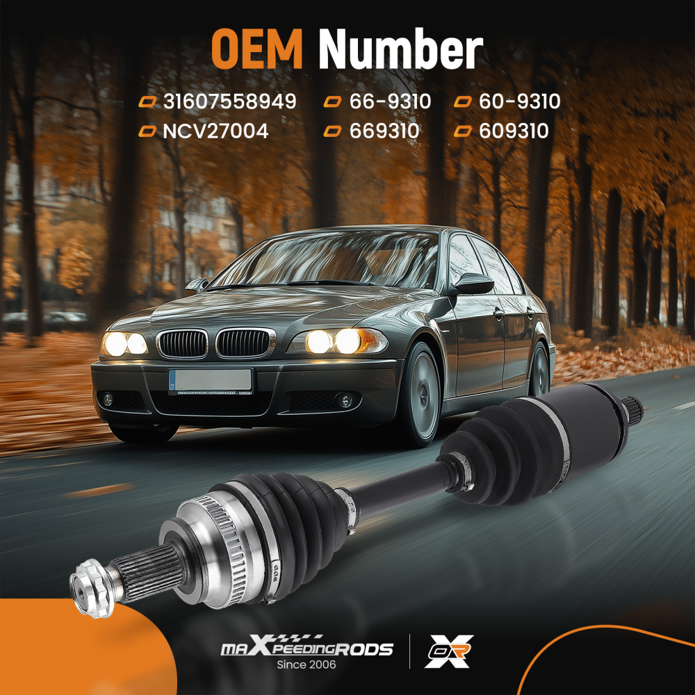 Semiasse Anteriore Sinistra compatibile per BMW 3 E90 E91 E92 2005-2013