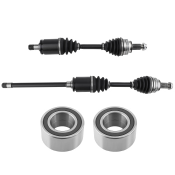 Front CV Axle And Bearing Kit compatible for BMW 328i 335i xDrive 330xi AWD 2007-13