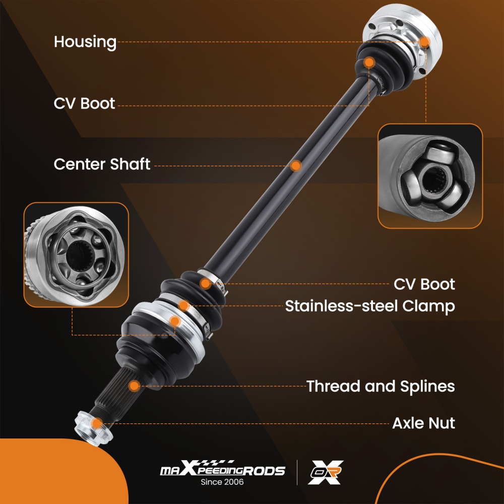 Albero Motore Albero Giunto rear Transmission shaft compatibile per BMW E60 E61 33207572419