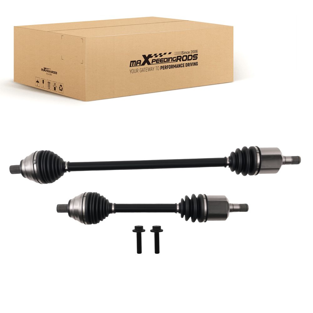 Pair Front CV Axle Shaft Joint Assembly compatible for VW Golf Volkswagen Jetta Passat