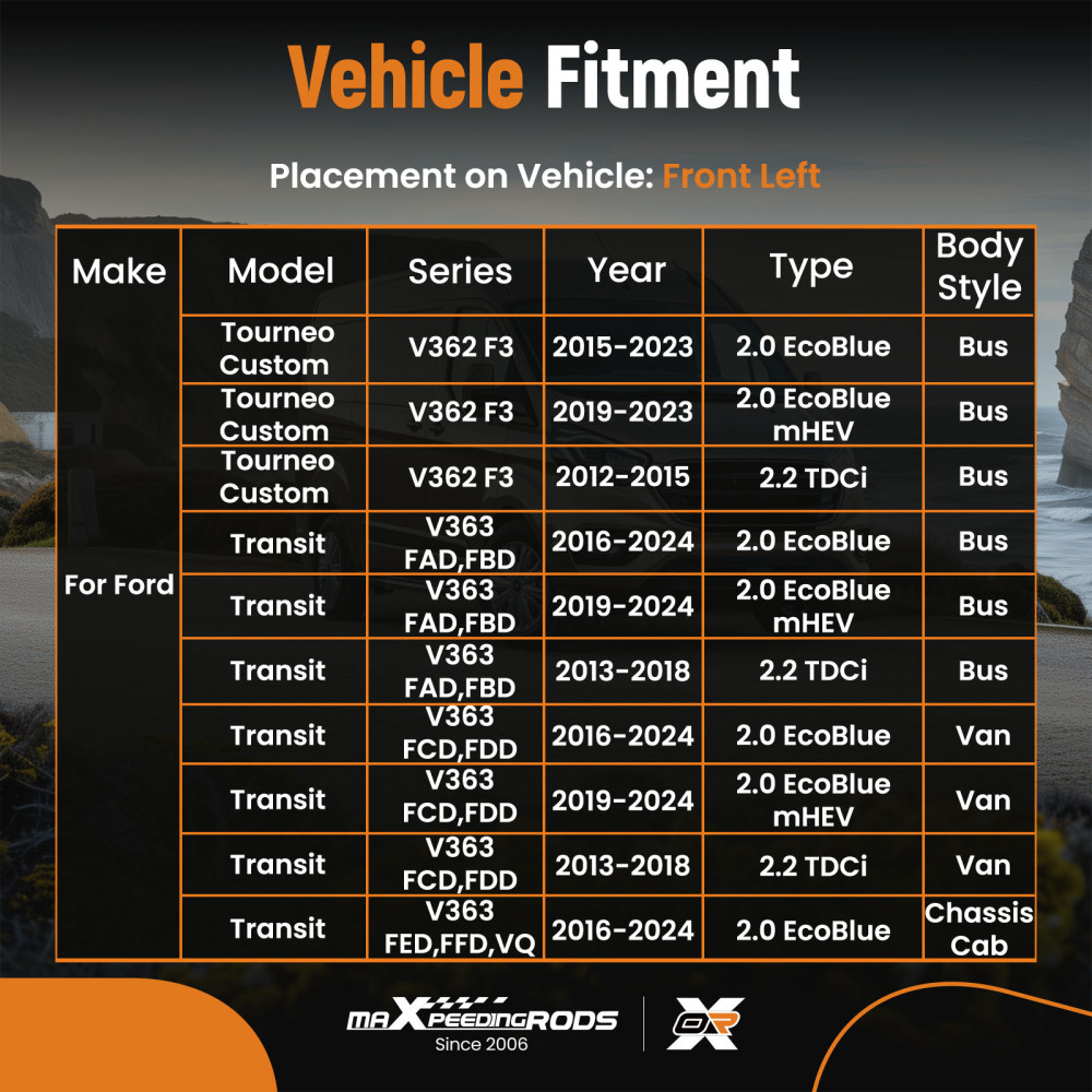 Front Drive Axle Left compatibile per Ford Transit V363 Platform 2.0 EcoBlue 2016-2022