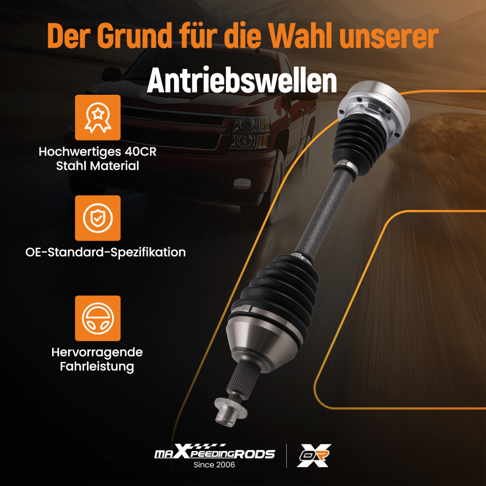 Drive Shaft Front Nearside compatible for Audi A1 1.2 TFSI 1.4 TFSI 2010-2018 - Manual