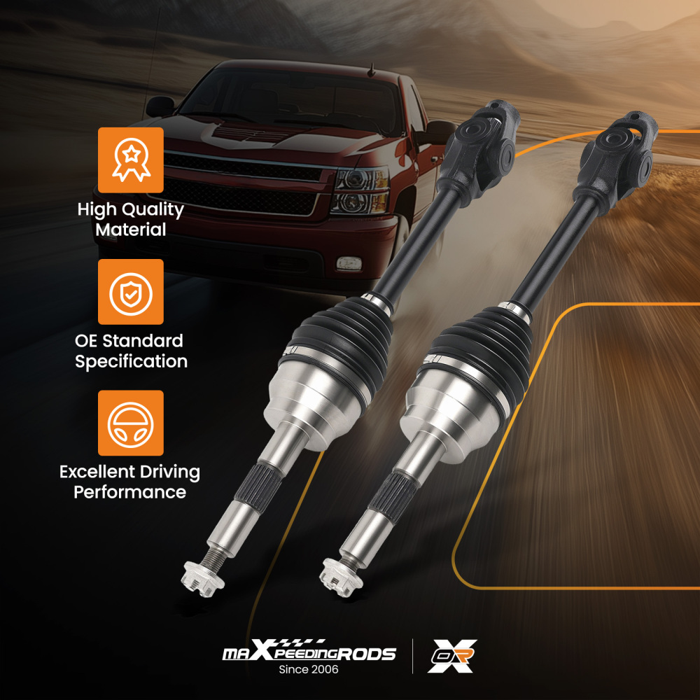 Pair Front Left Right CV Axle Drive Shaft compatible for Polaris Sportsman 335 400 400L 500